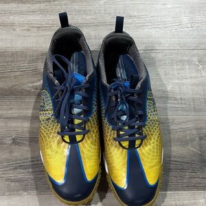 FootJoy Yellow and Blue Golf Shoes, Size 9.5